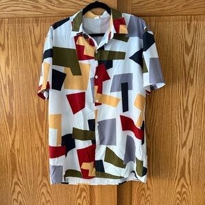 Men's Geometric Print Casual Shirt